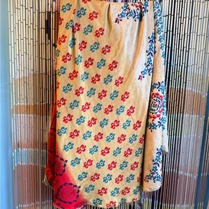 Darn Good Yard Goddess Maxi Skirt Silk Reversible